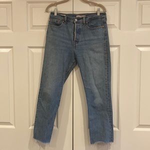 Levi’s Wedgie Straight Leg Jean Raw Hem